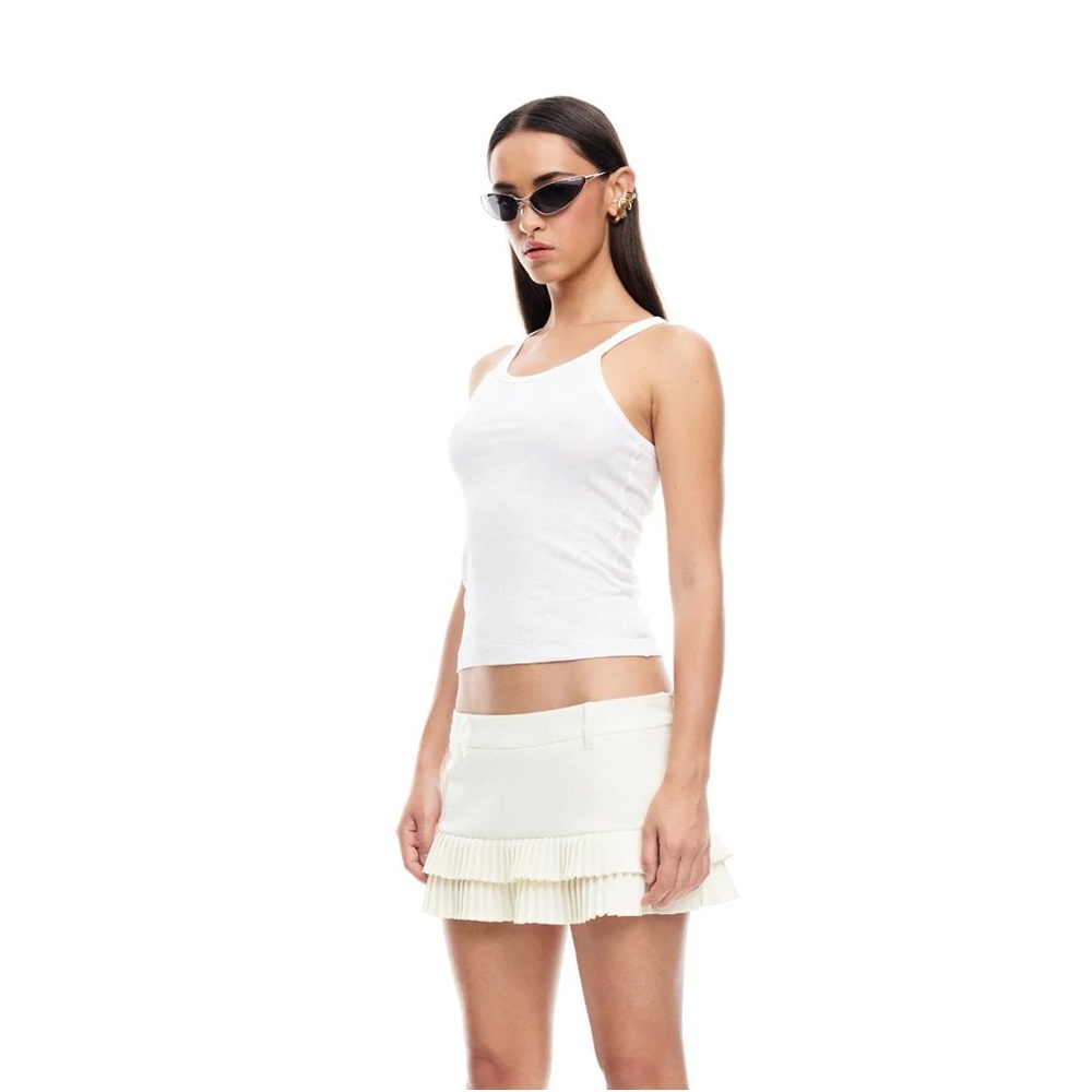 Lioness DOUBLE RUFFLE MINI SKORT | SOFT LEMON B35 - Picture 6 of 11